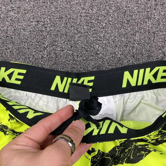 Nike Dri Fit Basketball Shorts Men Athletic Training Volt Yellow Size Medium - Picture 2 of 6